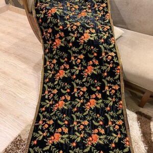Black Embroidered Bridal Shawl: Pakistani Wedding Wrap
