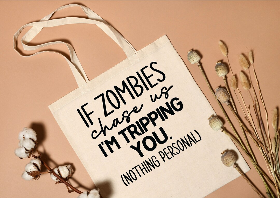 Zombies Tote Bag Novelty Tote Bag Funny Tote Bag Reusable Bag Shopping