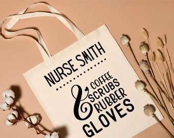 Personalised Nurse Tote Bag - Nurse Gift - Nurse Tote Bag - Custom Nurse Bag - Custom Gift - Thank You Gift - Personalised Bag