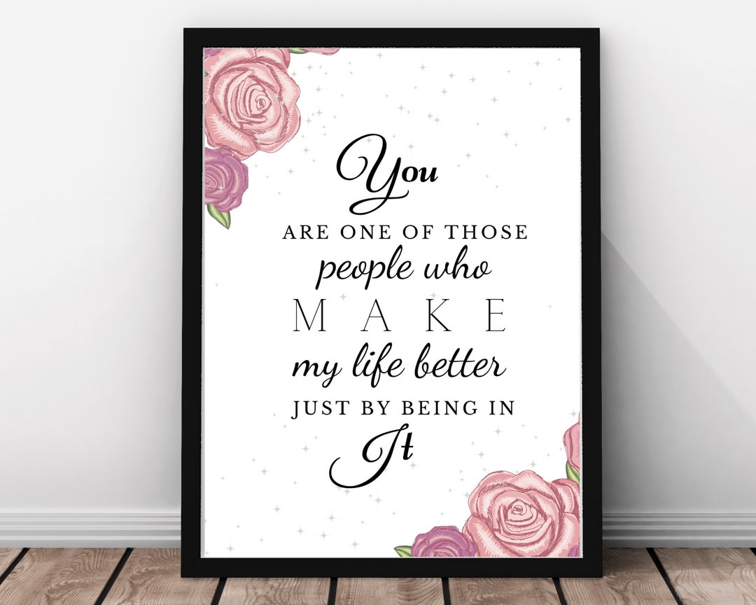 Wall Print, Friendship Wall Decor, Instant Download Print, Gift for a