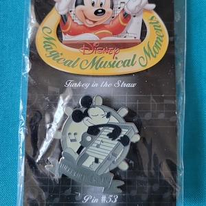 DISNEY MAGICAL MUSICAL Moments Pin #53 ~ Mickey Mouse "Turkey In The Straw" nieuw op kaart ~ verzegeld