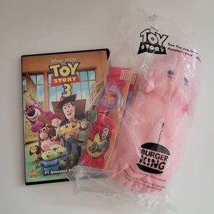 HAMM From Toy Story Burger KingPlush Puppet In Sealed Original Package1995 and Toy Story 3 DVD From Disney/PixarPre-owned image 1