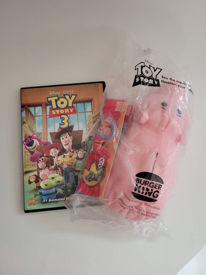 HAMM From Toy Story Burger KingPlush Puppet In Sealed Original Package1995 and Toy Story 3 DVD From Disney/PixarPre-owned image 1