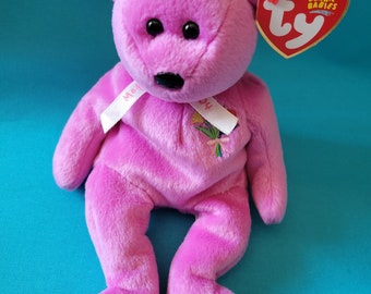 MOTHER 2004~TY Beanie Baby Bear~Date Of Birth 5/11/2003~PE Pellets~New w/ Tag