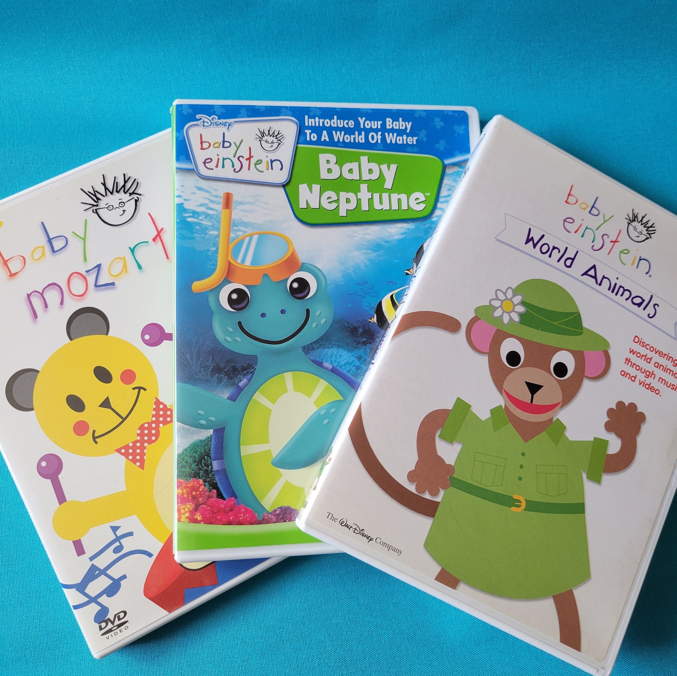 BABY EINSTEIN Dvds~baby Mozart (1-36mo), World of Animals (1 Yr