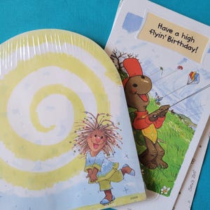SUZY&#39;S ZOO~Vintage Sealed Notepad Of 40 Sheets and Birthday Card w/Envelope~Vintage Stationery Lot