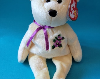 MOTHER~TY Beanie Baby Glitter Bear~Date Of Birth 5/16/2002~PE Pellets~New w/ Tag~Great Mother's Day Gift!