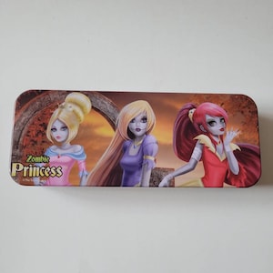 ZOMBIE PRINCESS Blechdose/Federmäppchen/Organizer/Sammler Klapp Trinket Box~Aus dem Toon Studio