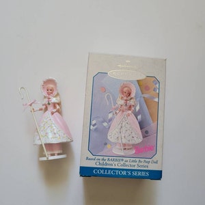 BARBIE As Little Bo Peep~Hallmark Keepsake Ornament Collector's Series~Handcrafted Ornament~Dated 1998~New In Box