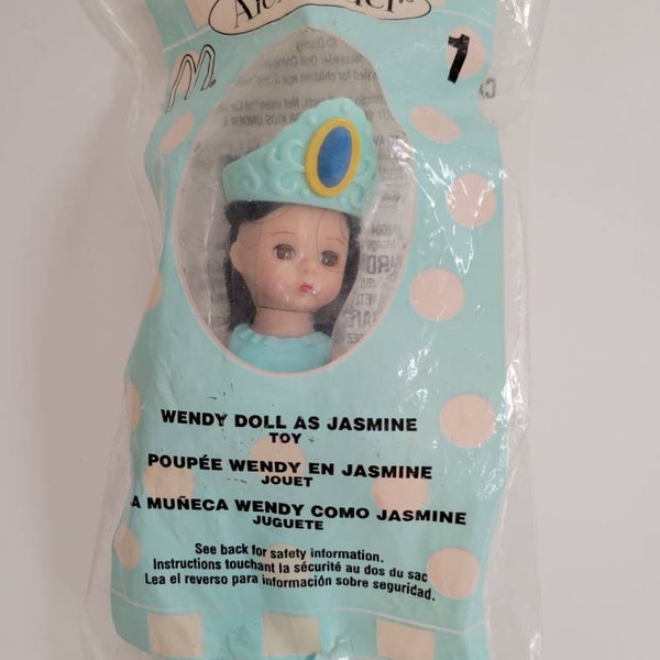 MADAME ALEXANDER McDonald's Happy Meal Doll~Wendy Doll As Jasmine~2004~New In Sealed Package