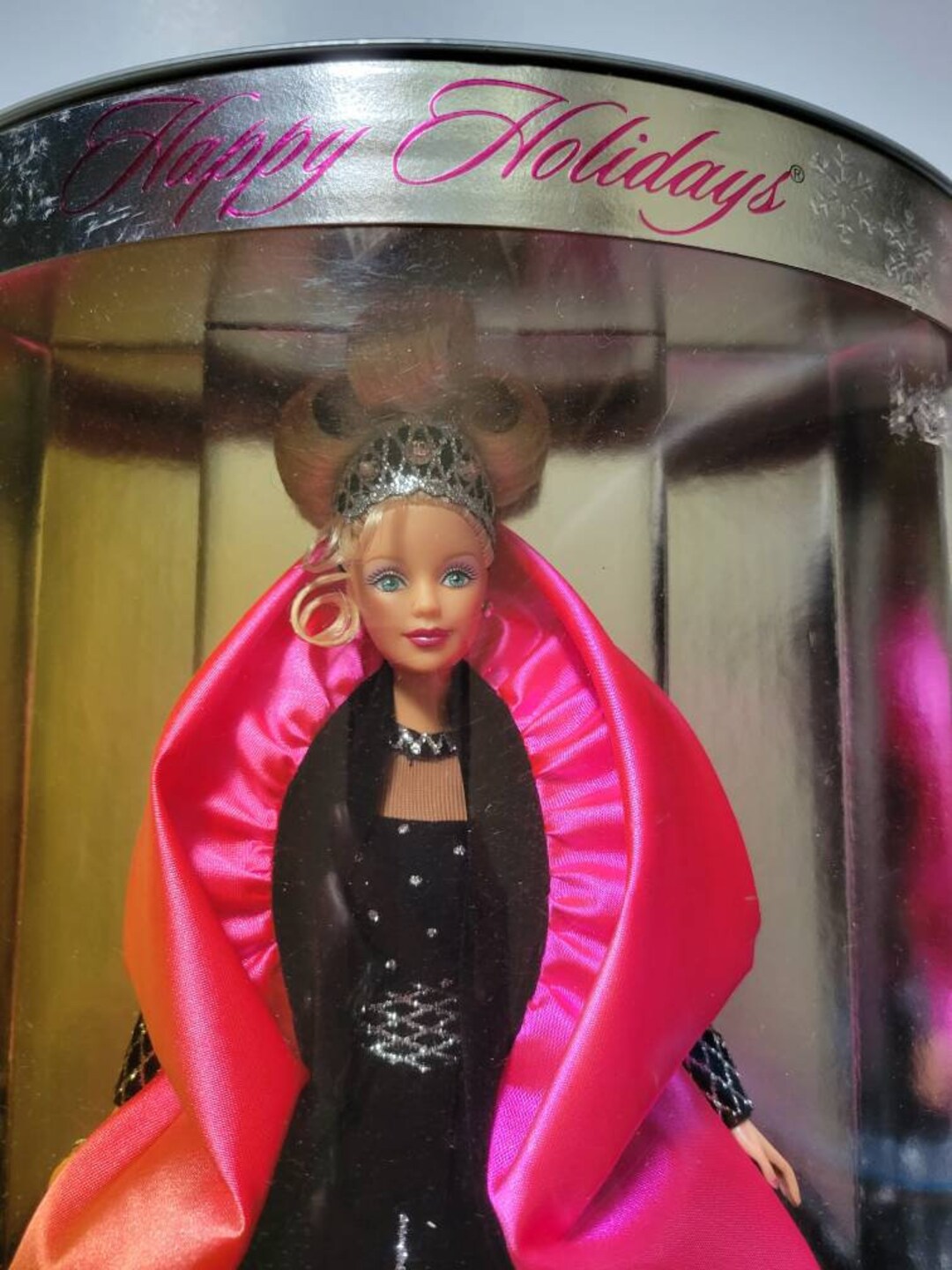 holiday barbie black dress Hallmark 2024 Black Holiday Barbie Ornament main image 0