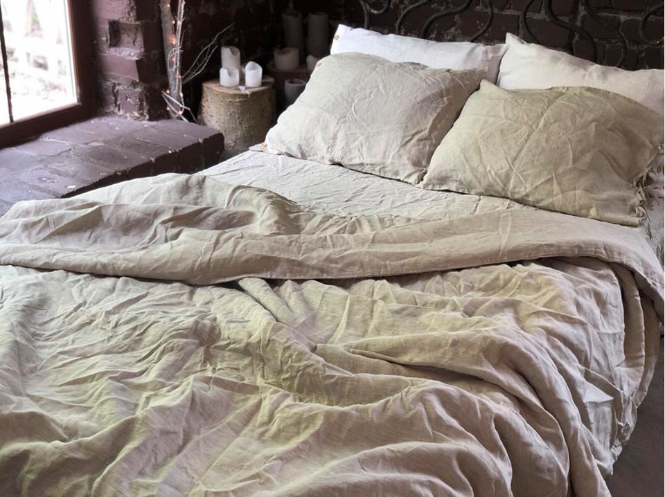 Organic Linen Bedding King Queen Stone Washed Custom Organic Linen Bedding King Queen Stone, Organic Linen Bedding Canada