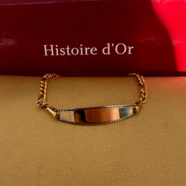 Bracelet OR jaune 375/1000 "Mila" Maille alternée 9 Carats Histoire d'OR