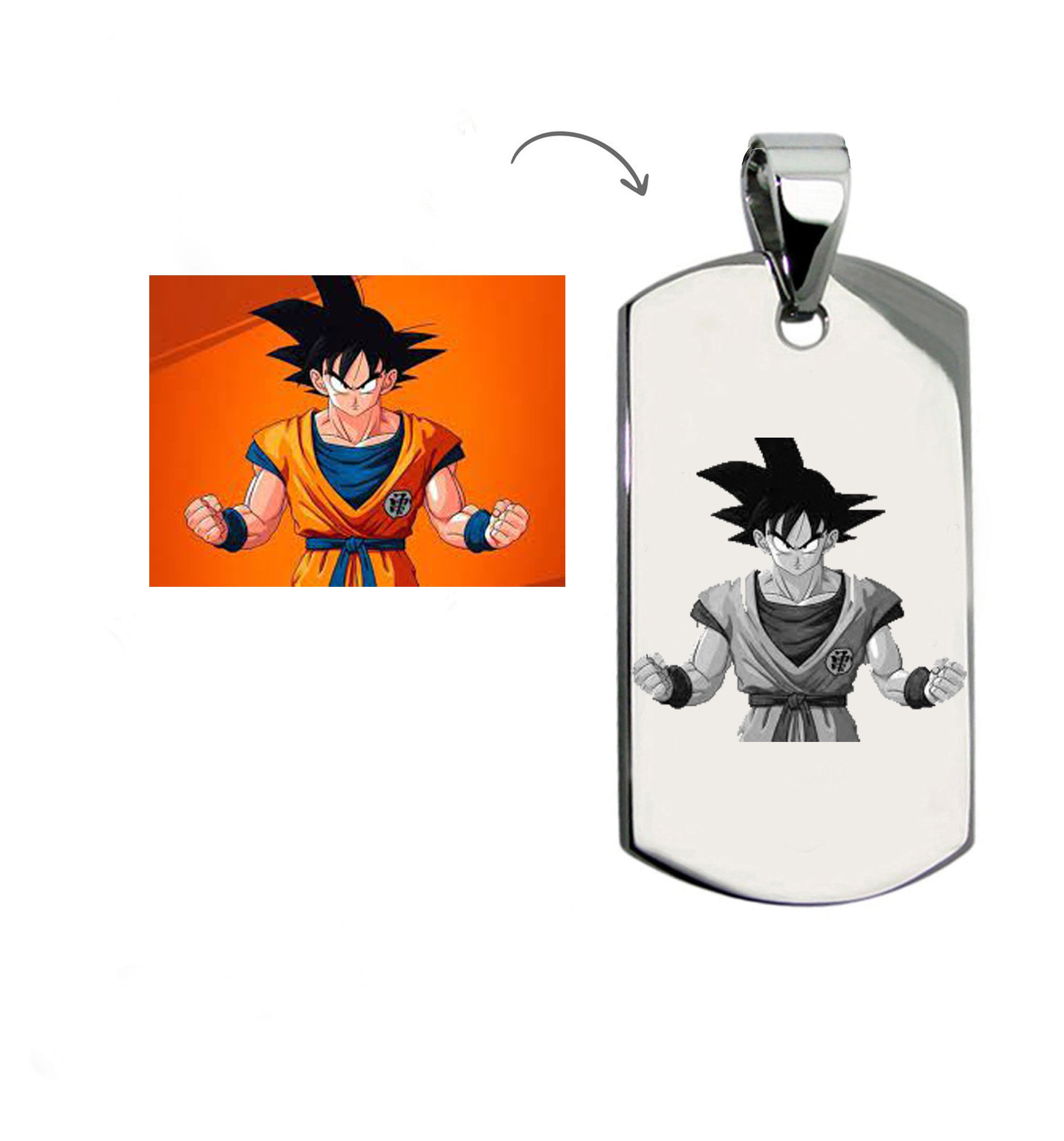 Goku and vegeta best sale necklace