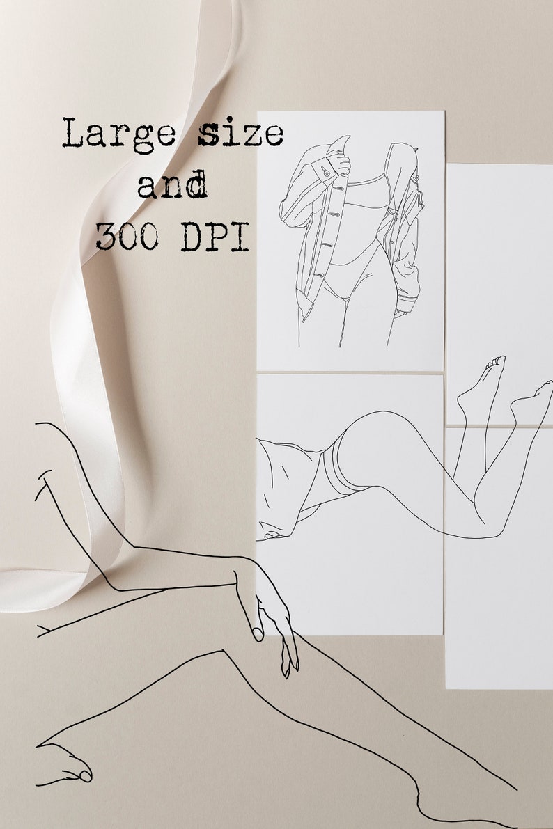 line art full body