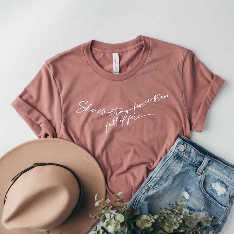 Download She Is Strong Fierce Brave Full Of Fire Svg For Cricut File Png Sublimation Quote Women Shirt Svg Cut File Tshirt Girl Cute Design Positive Drawing Illustration Art Collectibles Vadel Com
