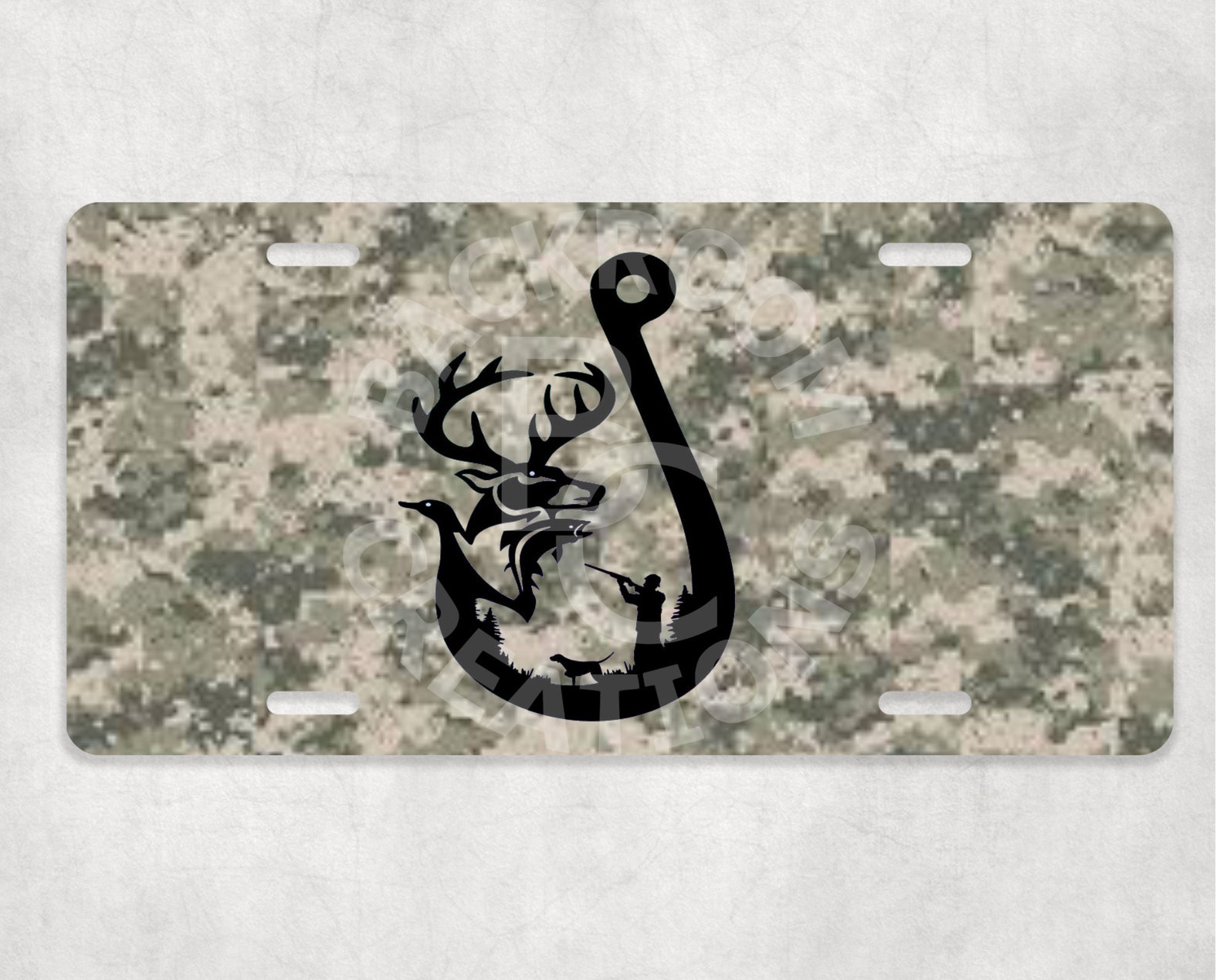 6X12 Fishing Hunting License Plate Front Car License Plate Etsy