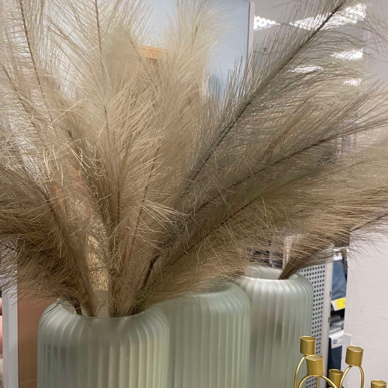 Fake pampas grass decor Everlasting flowers Vase fillers Etsy