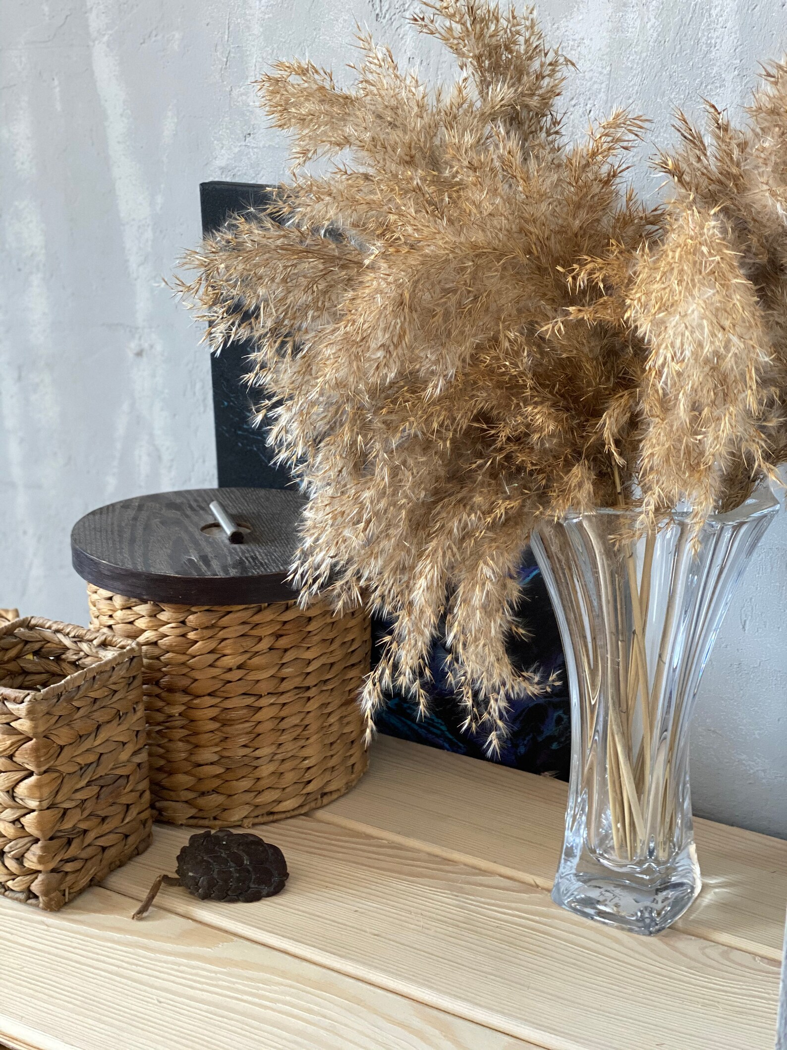Dry pampas grass decor Dried plumes Rustic wedding arch Vase Etsy