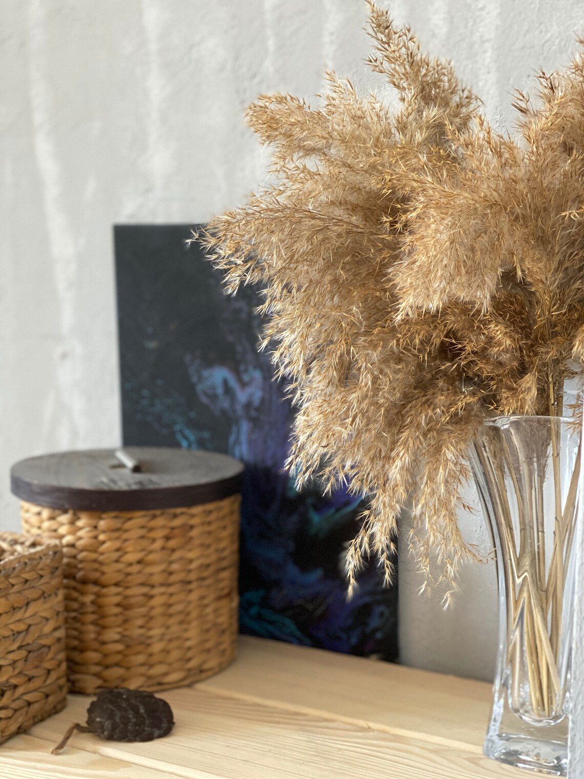 Dry pampas grass decor Dried plumes Rustic wedding arch Vase Etsy