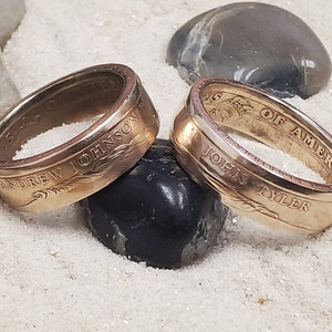 Presidential US Dollar Coin Ring - Polished
