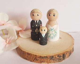 Personalized wedding bride and groom peg dolls ,cake topper ,gift ,wedding ,mr and Mrs ,mr and mr ,Mrs and Mrs ,handmade 6 cm