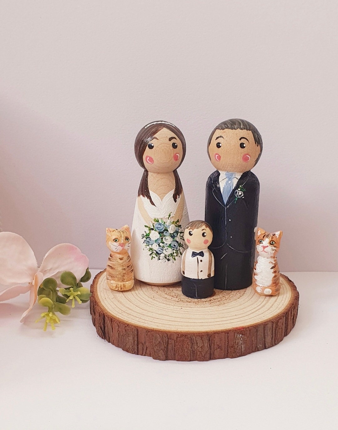 Personalized Bride and Groom Wedding Cake Topper Mr and Mrs Wooden Cake ...