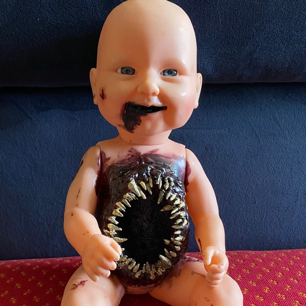 Chest chasm horror baby doll