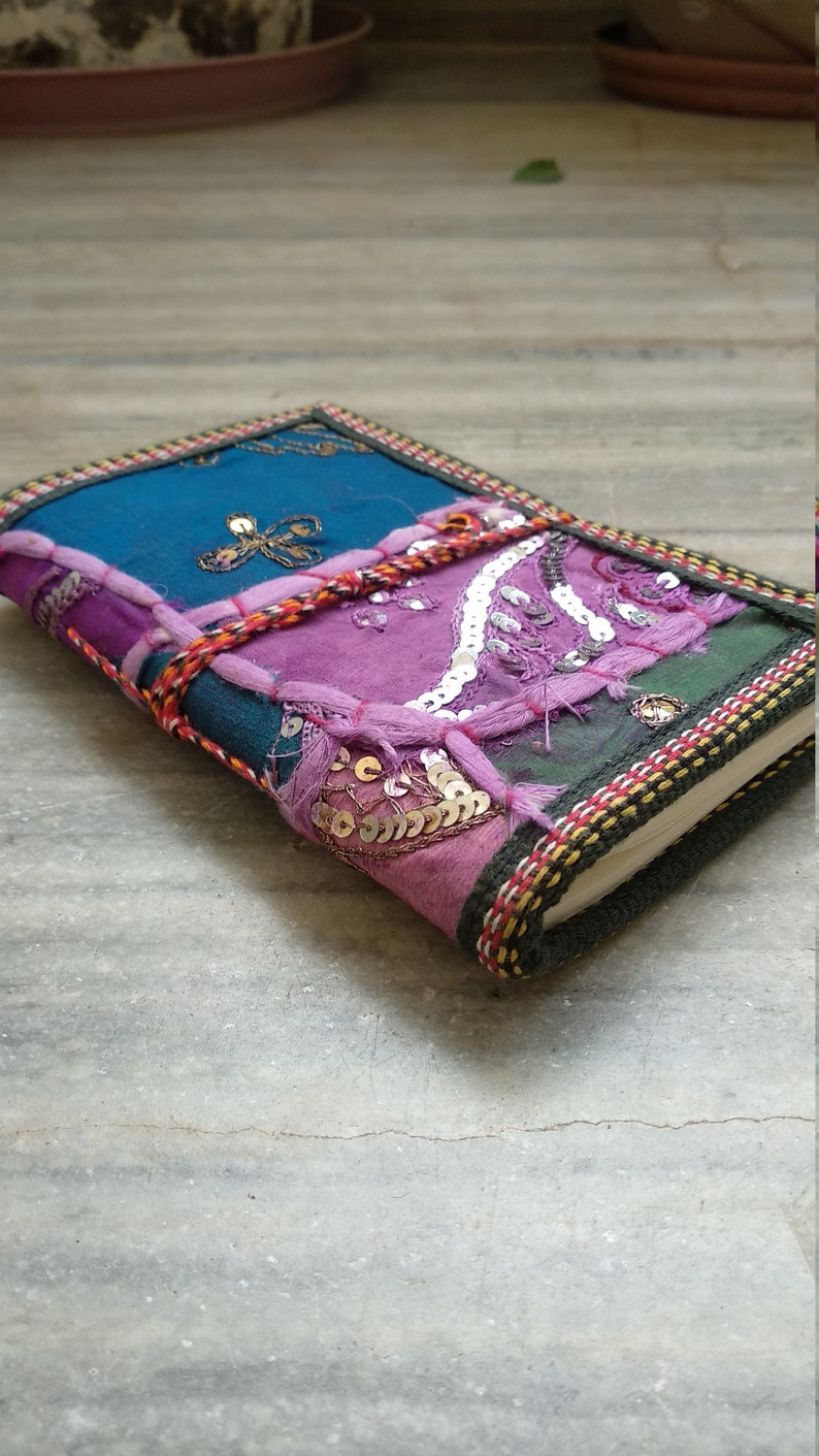 Assorted Sari Fabric Bound Journal Sari Notebook Sari Pocket Etsy