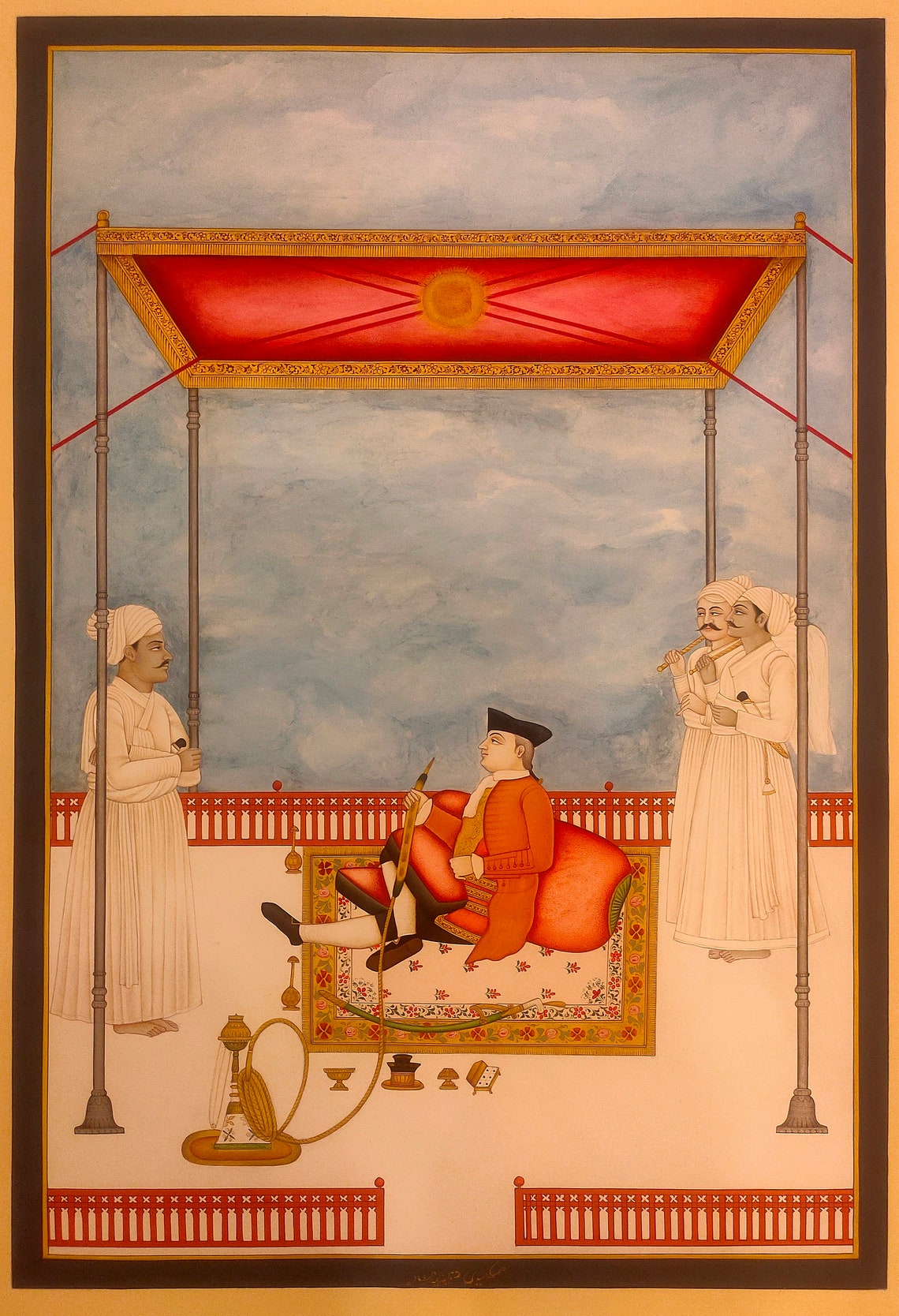 The British Raj Hand Painted Finest Company Painting Miniature Etsy