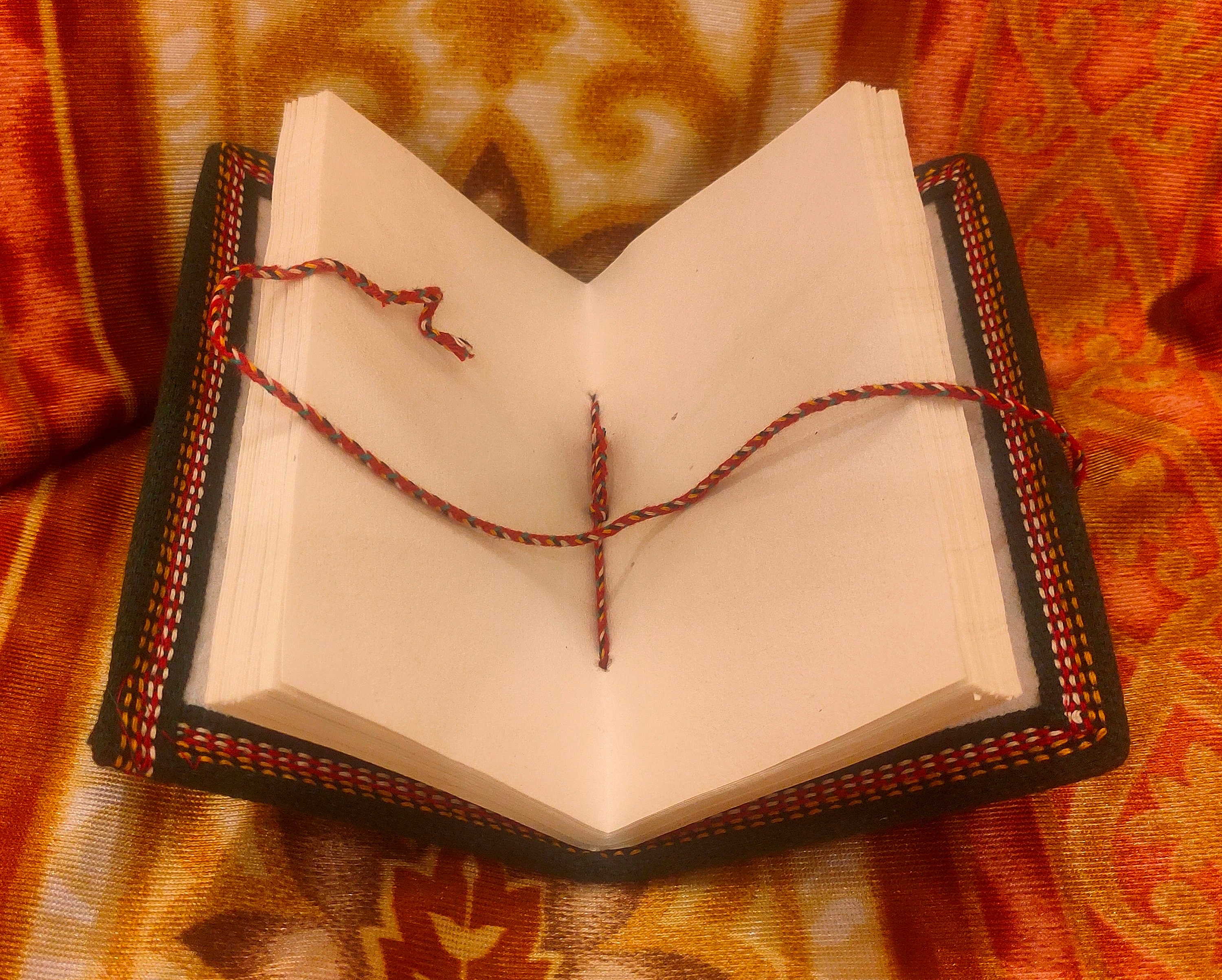 Handcrafted Sari Fabric Bound Writing Notebook , Refillable