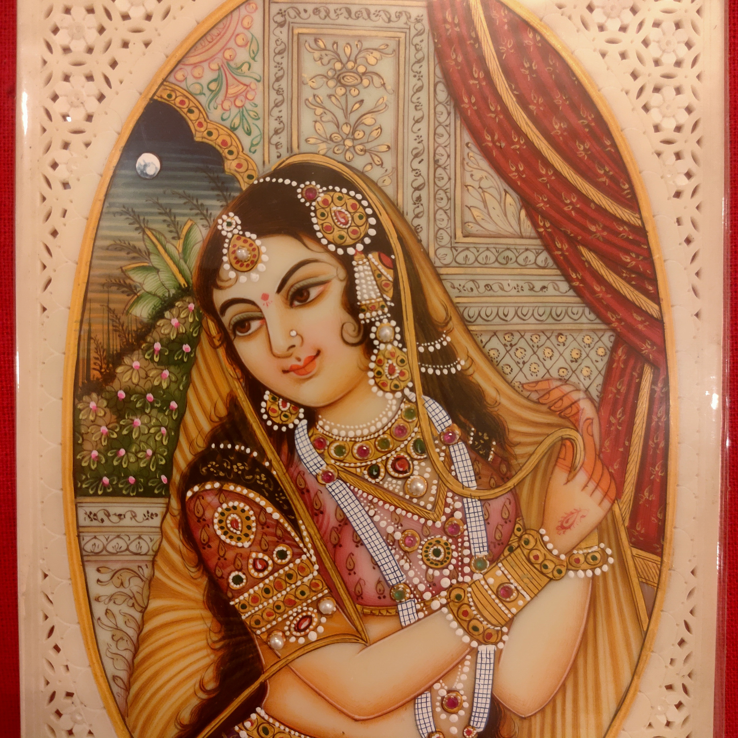 Hand Painted Mughal Maharani Queen Shringar Ras Original - Etsy UK