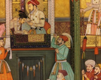 インド宮廷絵画 INDIAN COURT MINIATURE PAINTING Bijapur Miniature Painting – The Splendor of the Deccan Courts