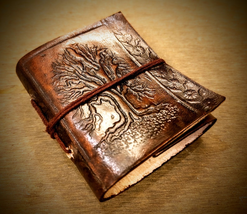 Pack of 5 Handmade Mini Leather Journal Recycled Acid Free Etsy