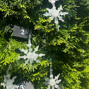 Beach glass snowflake