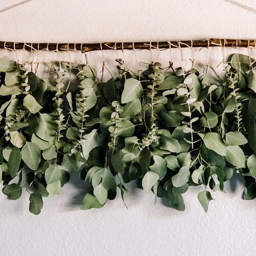 Eucalyptus Wall Hanging Boho Decor Eucalyptus Backdrop Etsy