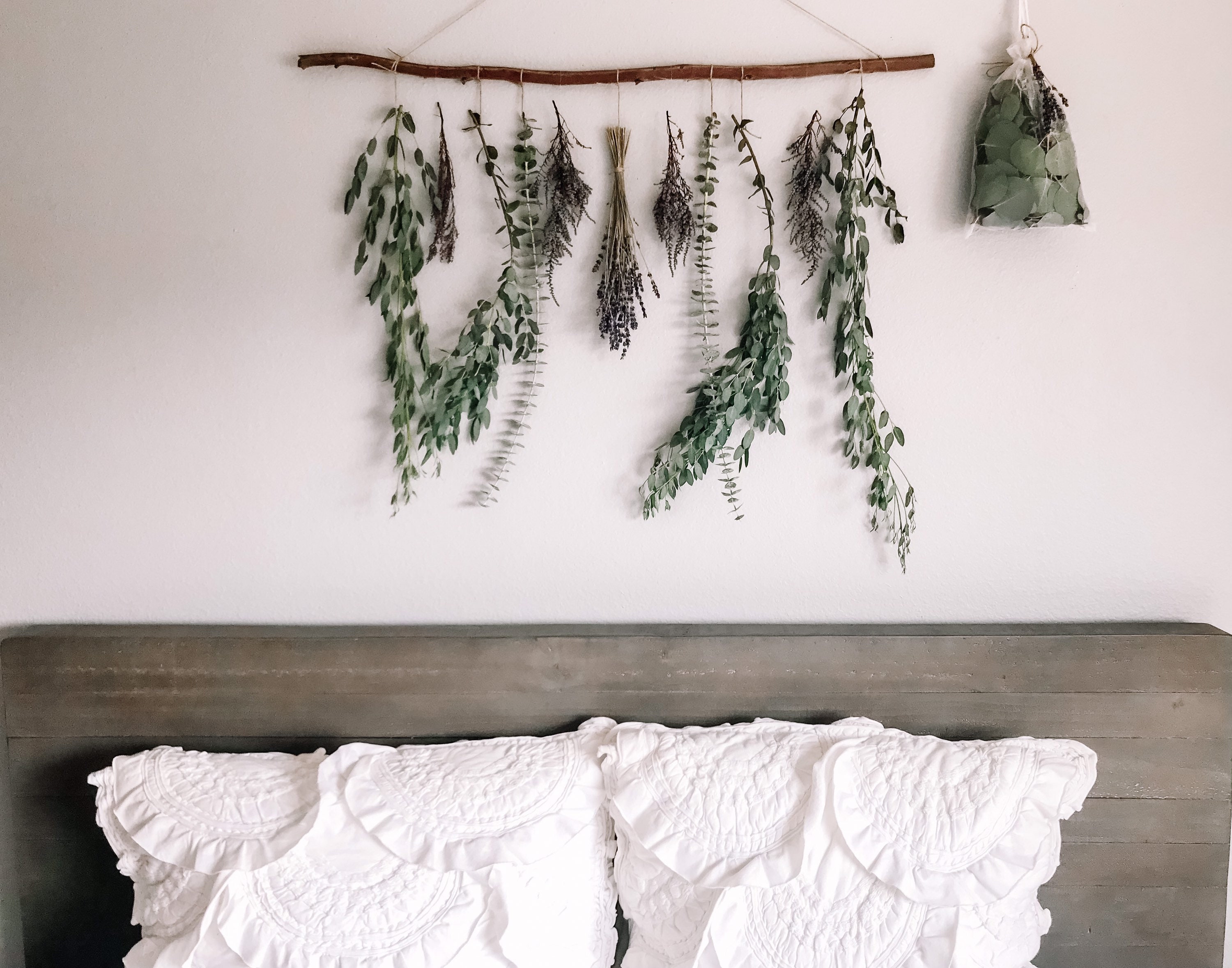 Eucalyptus Wall Hanging Eucalyptus Floral Wall Hanging Boho Etsy