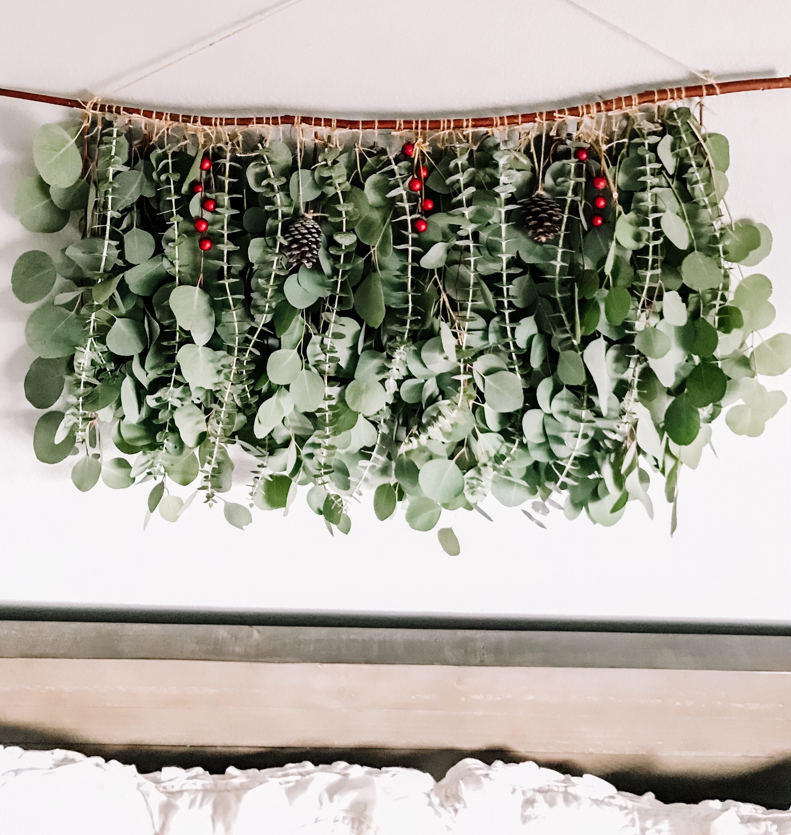 Eucalyptus Wall Hanging Eucalyptus Boho Wall Hanging Boho Etsy