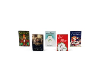 Set Of 5 Miniature Christmas Books