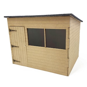 Poppenhuis miniatuur DIY schuur kit 1:12