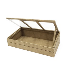 Miniatuur koud frame met drie ruiten 1:12