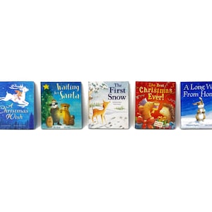 Set Of 5 Miniature Christmas Books