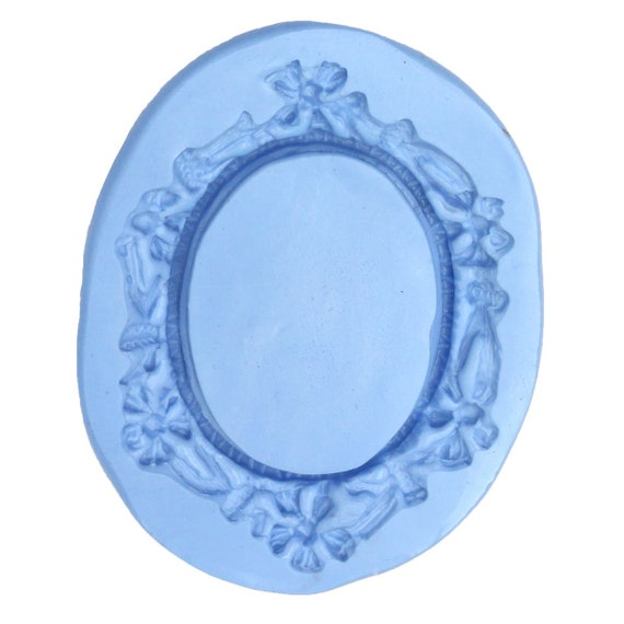 Dolls House Miniature Reusable Floral Frame Silicone Mould 