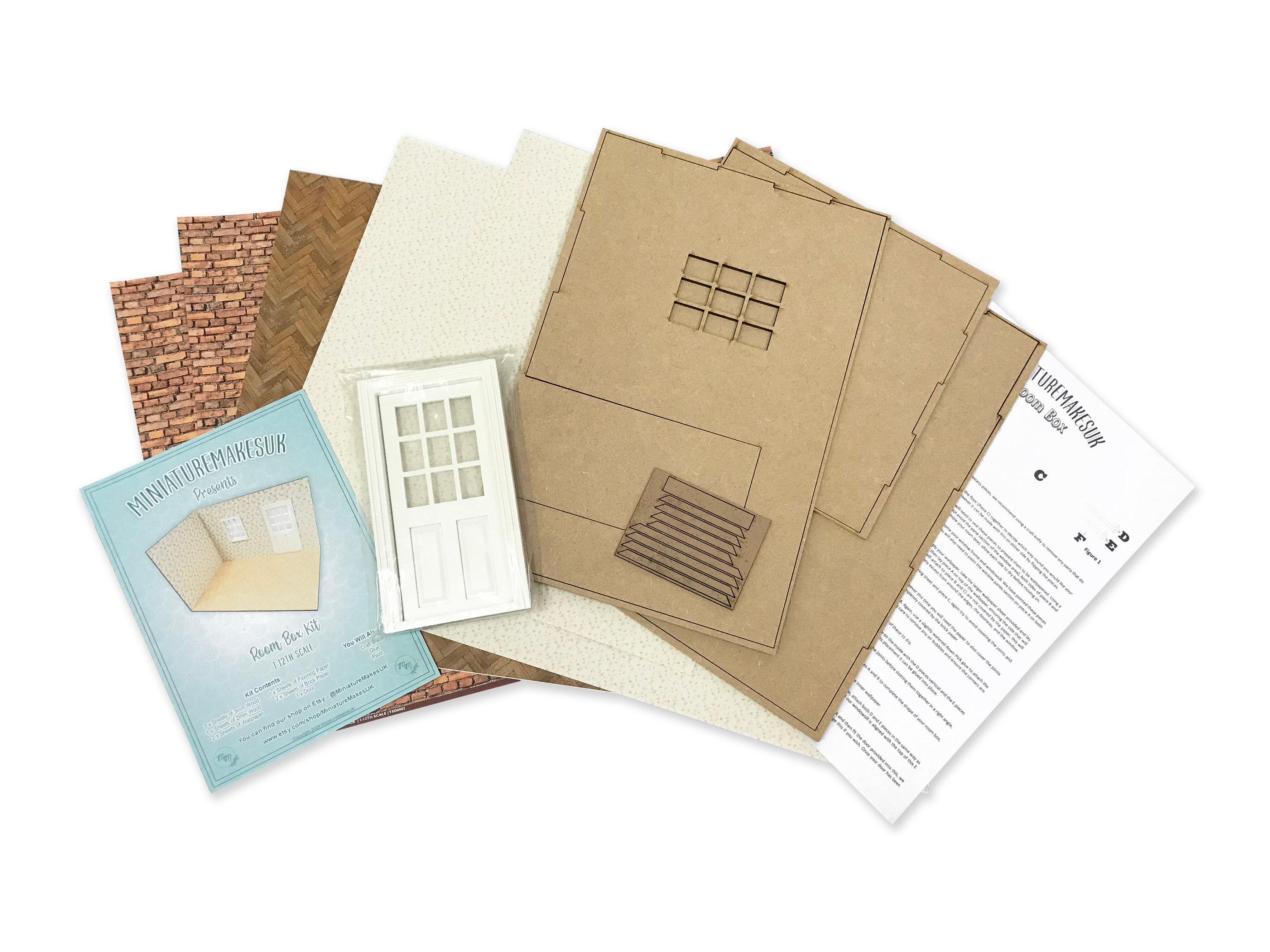 Make Your Own Room Box Kit 1:12th - Etsy