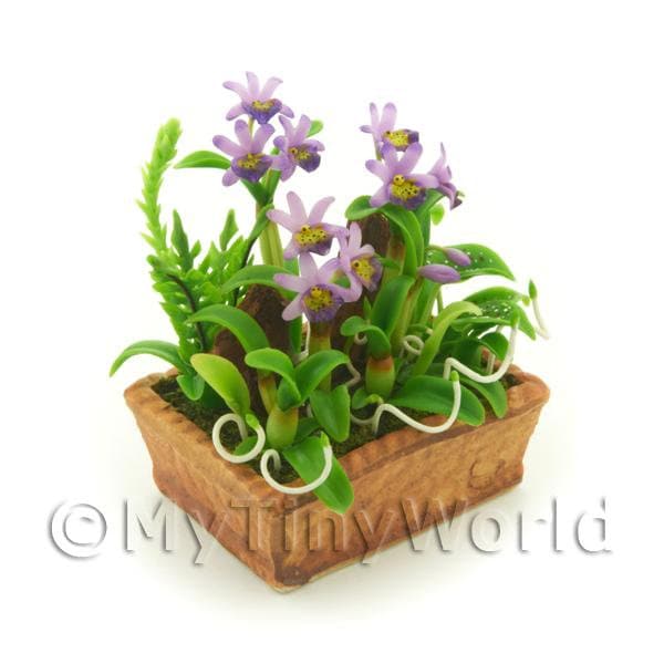 Dolls House Miniature Handmade Orchid Display