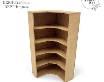 Miniature Handmade Dollshouse Corner Shelf DIY Kit