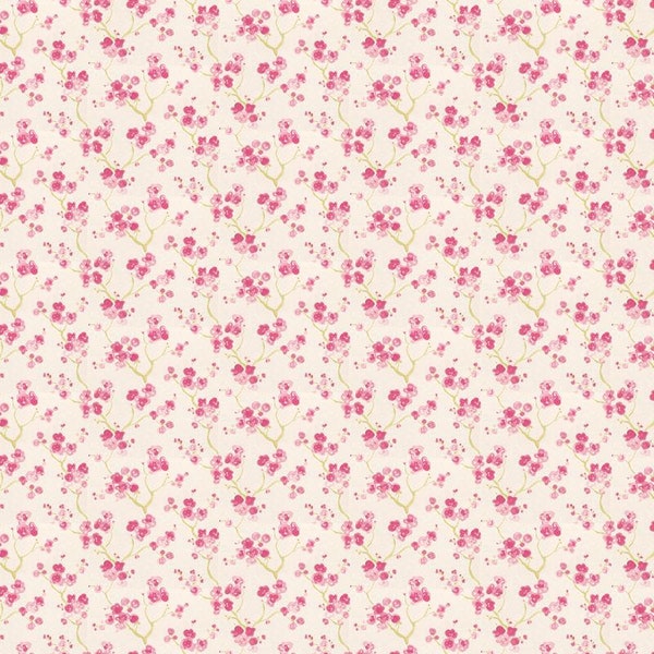 Papier peint miniature Pink Blossom 1:12th