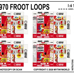 Miniature Froot Loops Cereal Box - Etsy UK