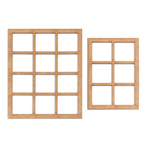 Custom Size Dolls House Miniature Windows