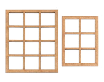 Fenêtres miniatures sur mesure pour maisons de poupées
